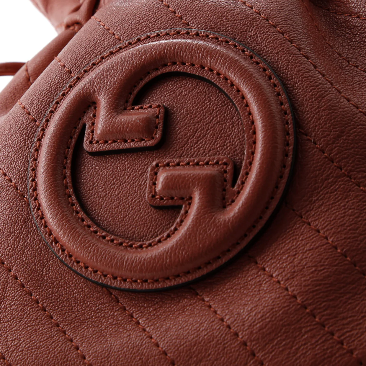 Blondie NM Bucket Bag Diagonal Quilted Leather Mini - Deep Luxury