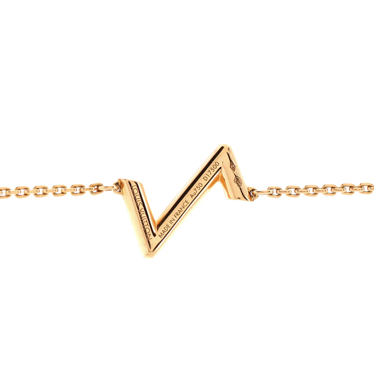 LV Volt Upside Down Chain Bracelet 18K Rose Gold - Deep Luxury