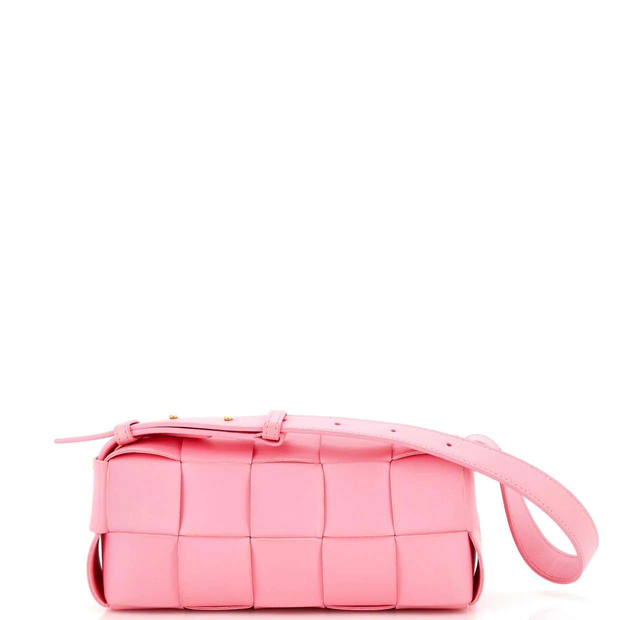 Brick Cassette Shoulder Bag Maxi Intrecciato Leather Small - Deep Luxury