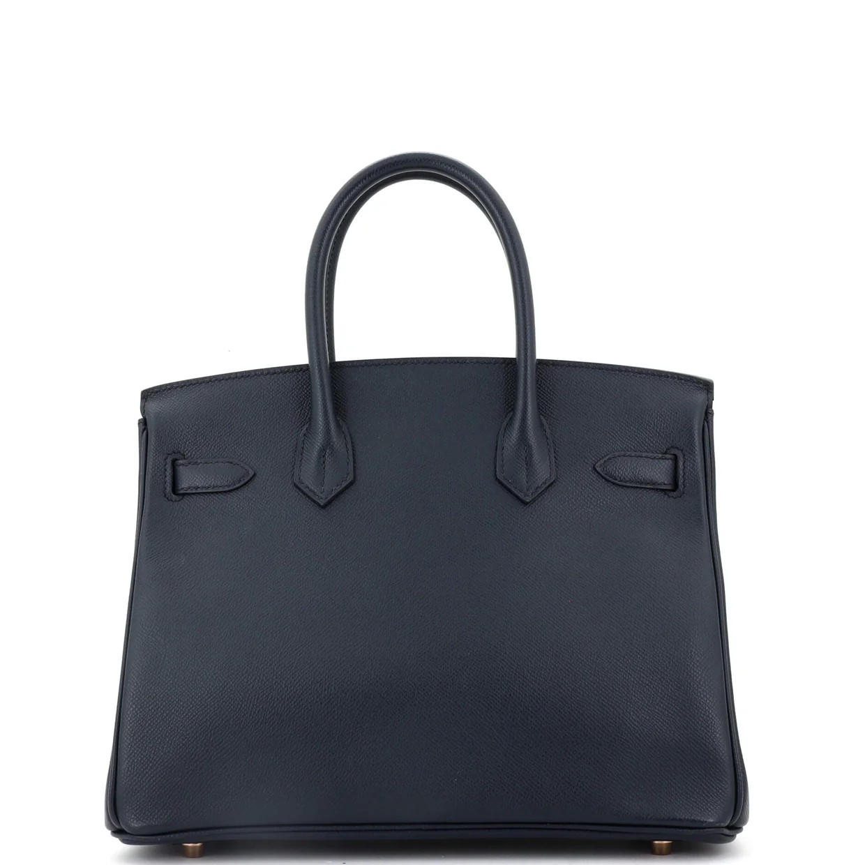 Birkin Handbag Bleu Indigo Epsom with Rose Gold Hardware 30 - Deep Luxury