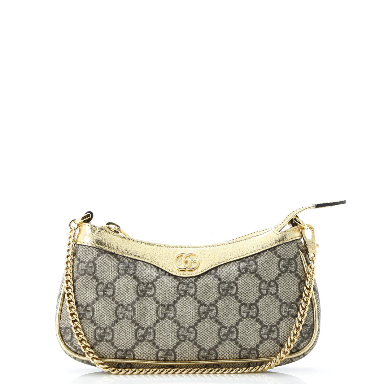 Ophidia Charm Shoulder Bag GG Coated Canvas with Leather Mini - Deep Luxury
