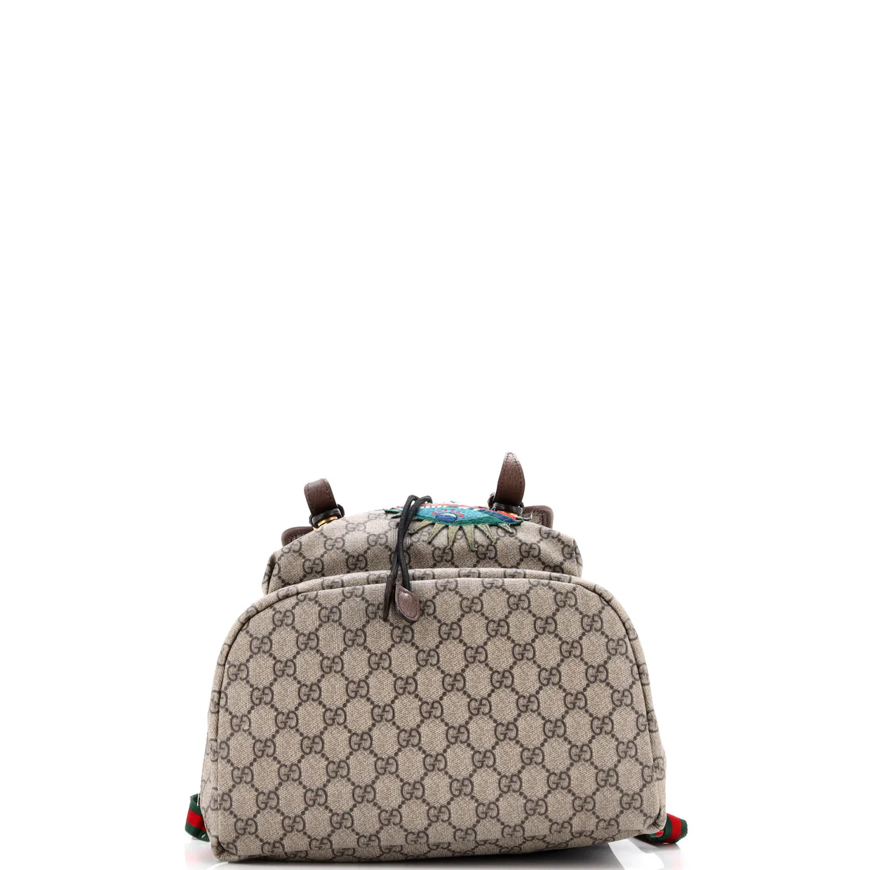 Courrier Soft Backpack GG Coated Canvas with Applique Large - Deep Luxury