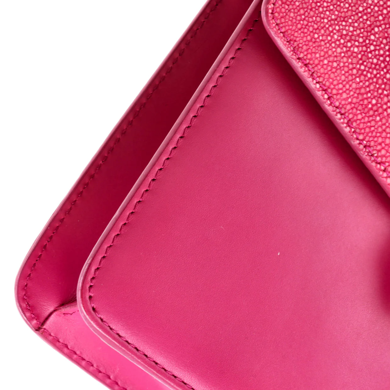 Serpenti Forever Square Shoulder Bag Leather and Stingray Small - Deep Luxury