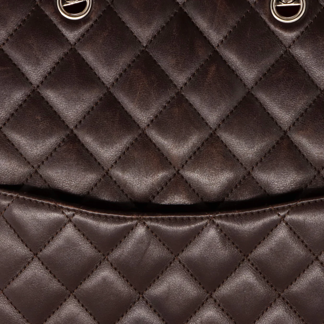 Cambon Flat Tote Quilted Leather - Deep Luxury