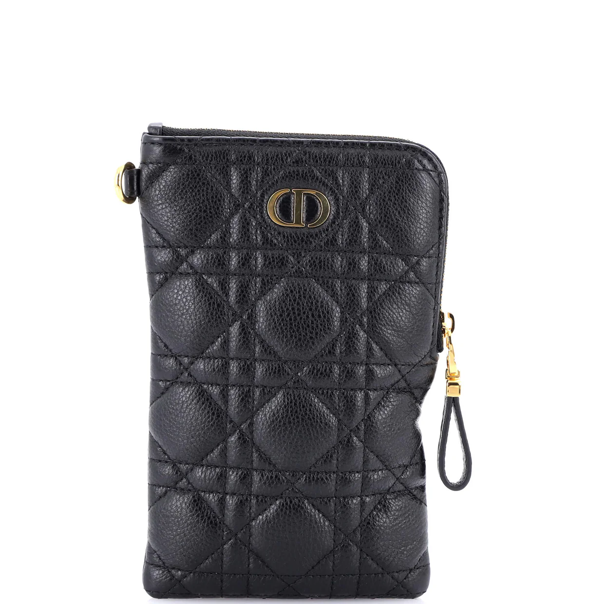 Caro Multifunctional Pouch Cannage Quilt Calfskin - Deep Luxury