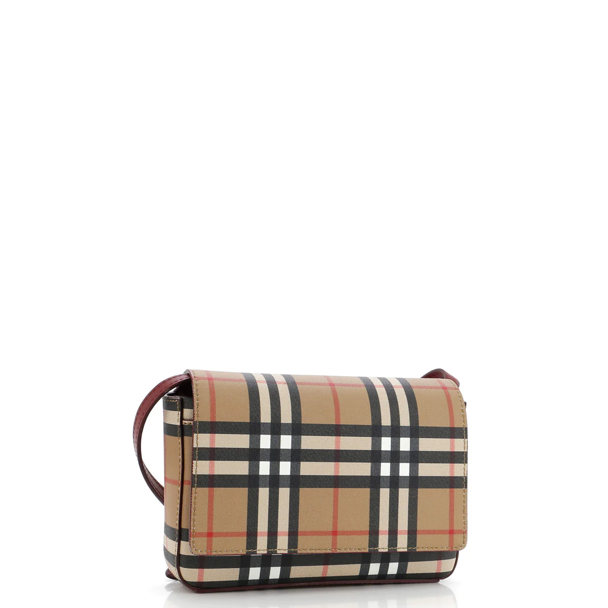 Hampshire Shoulder Bag Vintage Check Coated Canvas Small - Deep Luxury