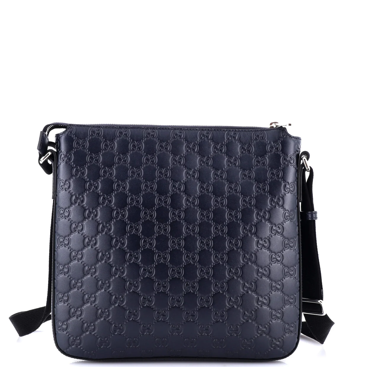 Signature Zip Messenger Bag Guccissima Leather Medium - Deep Luxury