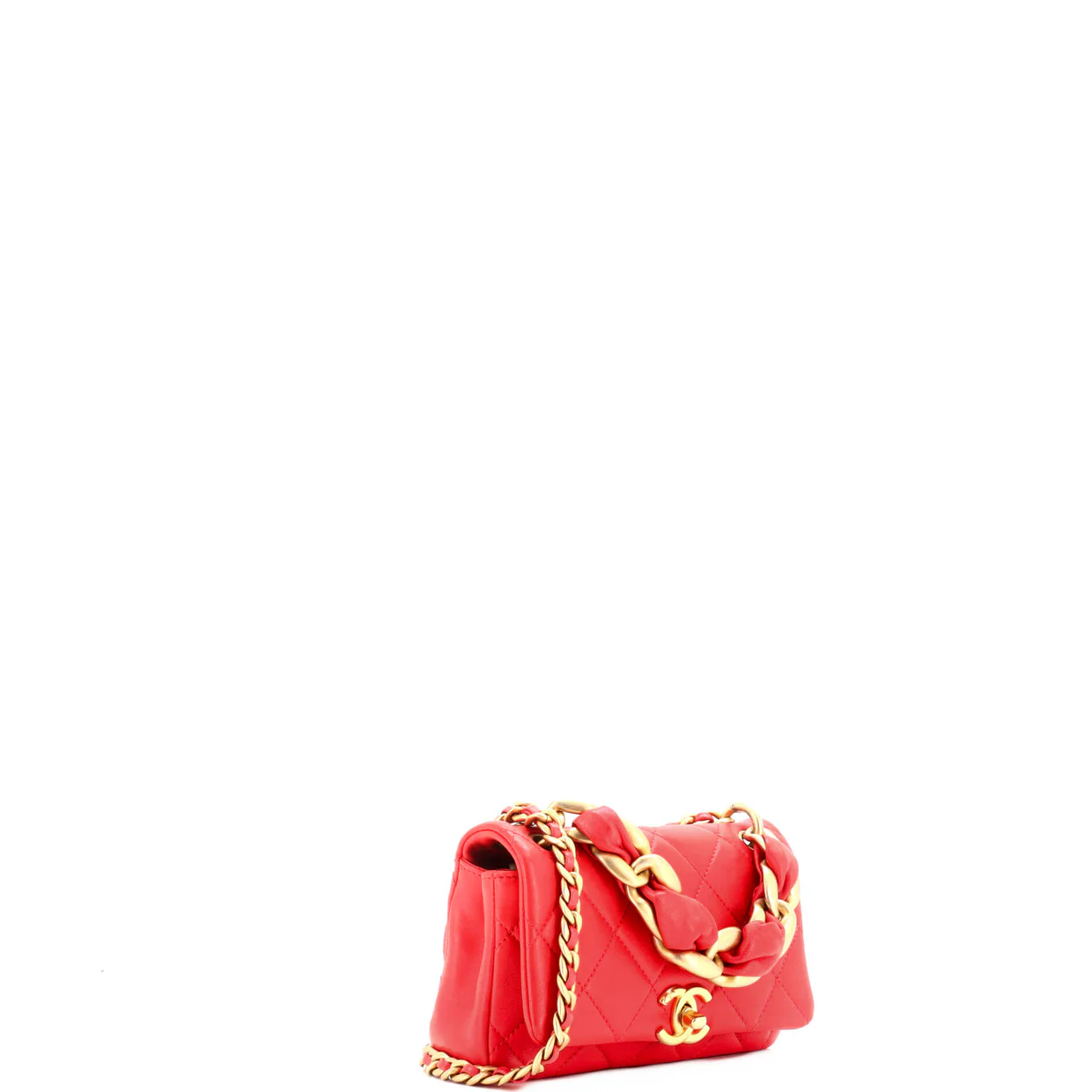 Chain Is More Flap Bag Quilted Lambskin Small - Deep Luxury