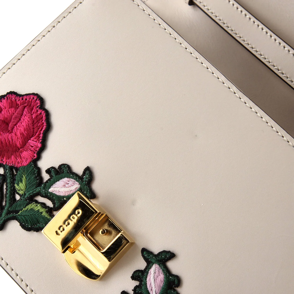 Sylvie Top Handle Bag Embroidered Leather Mini - Deep Luxury