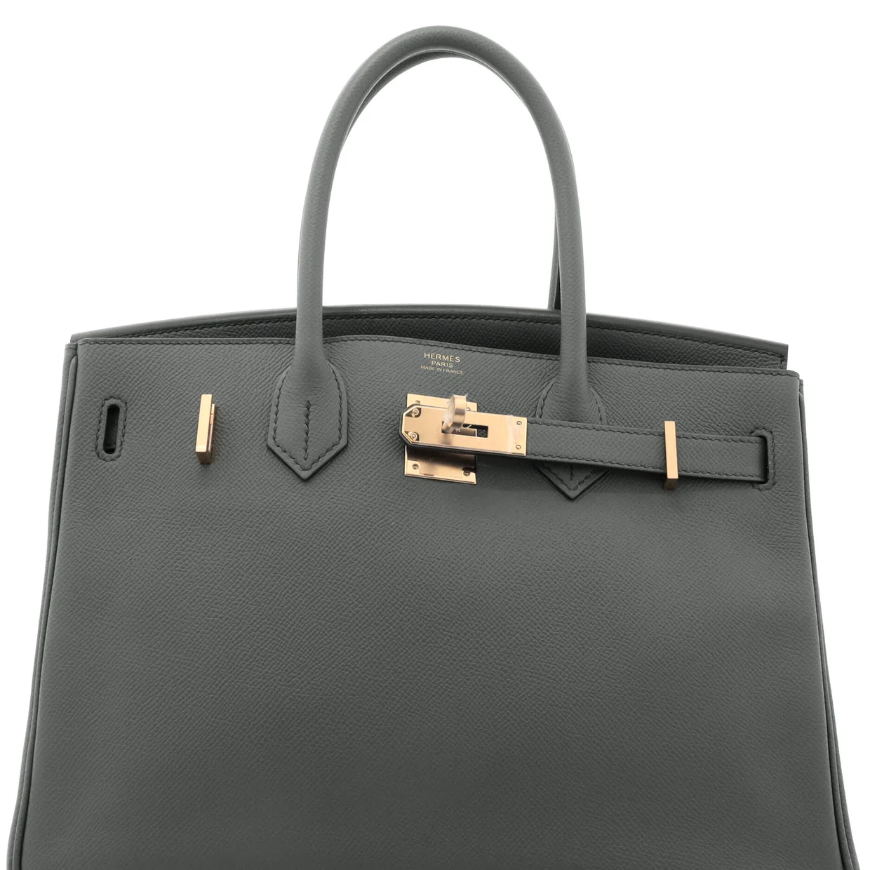 Birkin Handbag Vert Amande Epsom with Gold Hardware 30 - Deep Luxury