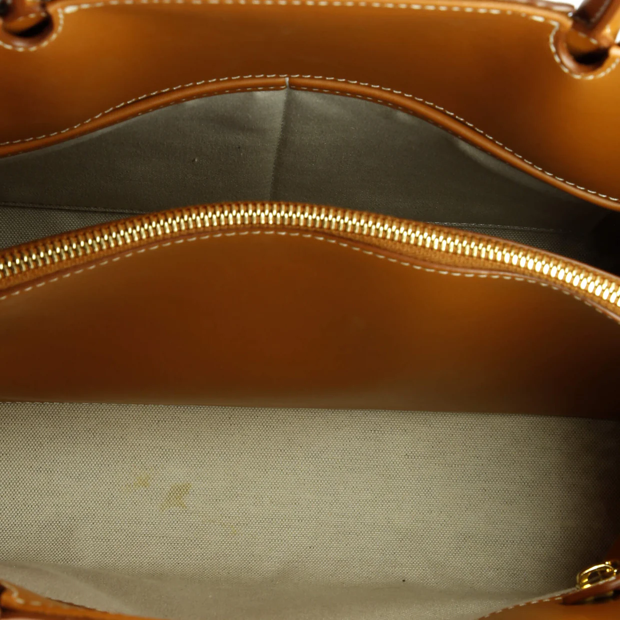 Title Two Handle Tote Leather Small - Deep Luxury