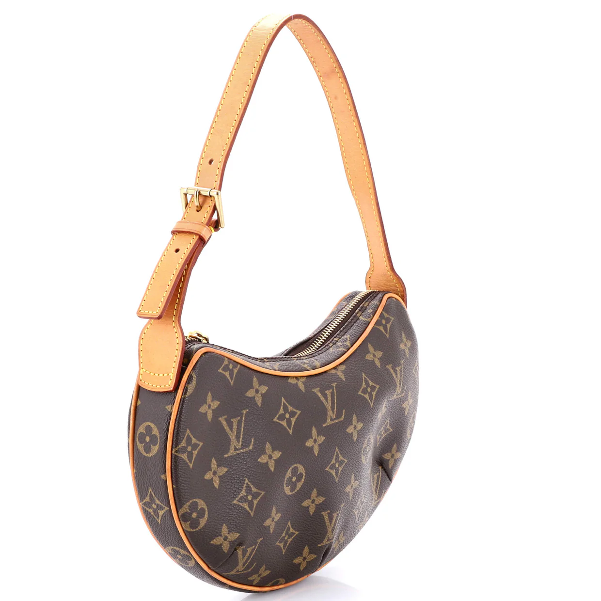 Croissant Handbag Monogram Canvas PM - Deep Luxury