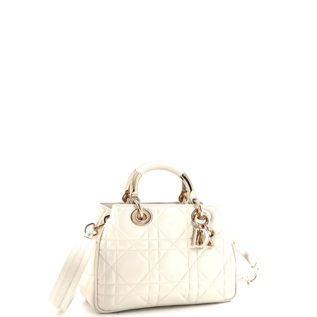 Lady 95.22 Bag Cannage Embossed Leather Small - Deep Luxury
