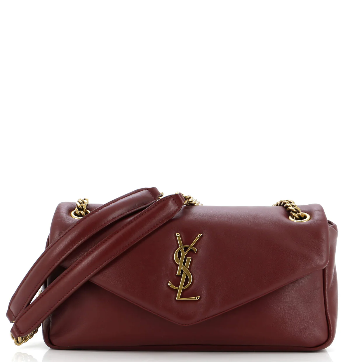 Calypso Flap Bag Leather Medium - Deep Luxury