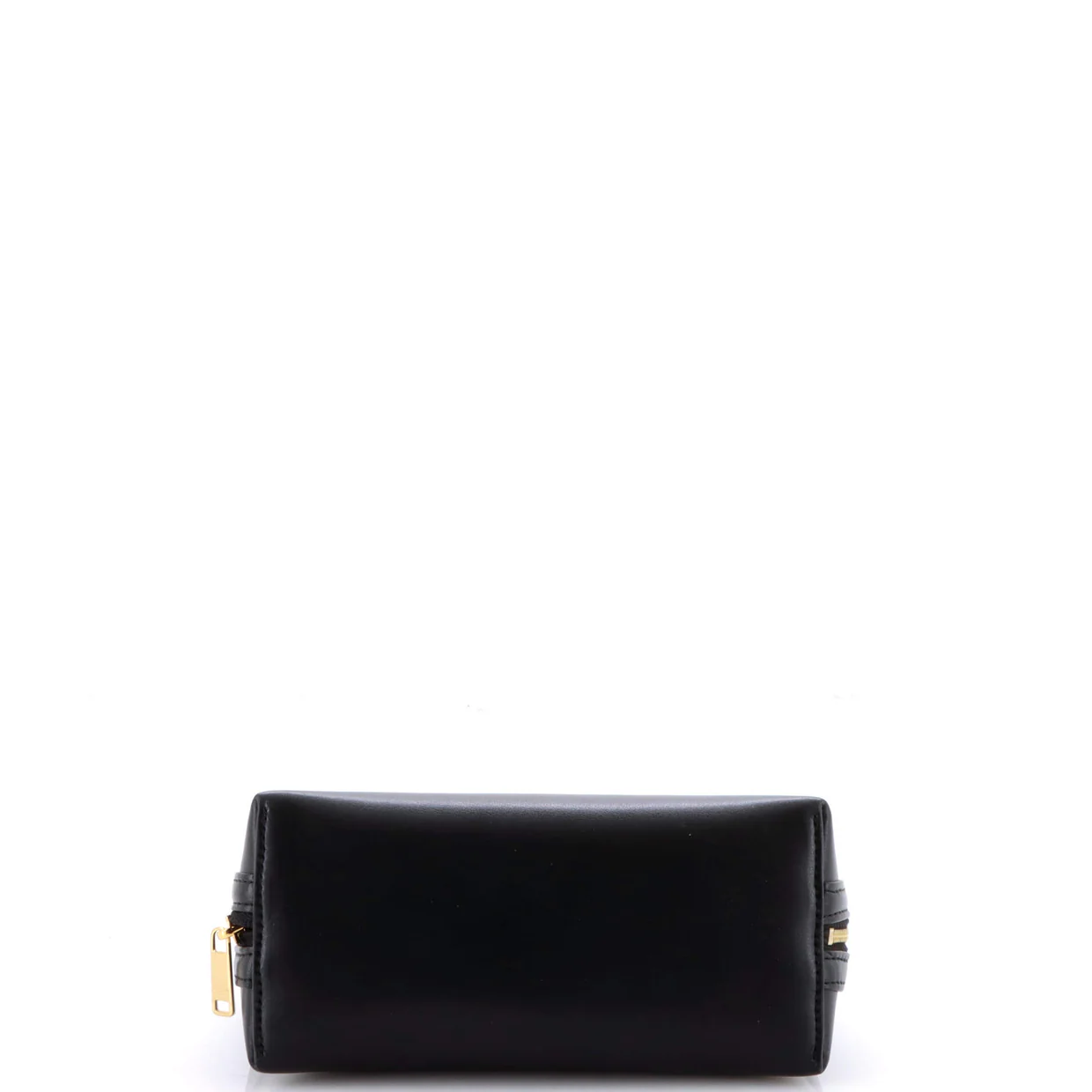 Cuir Triomphe Zip Around Chain Clutch Leather - Deep Luxury