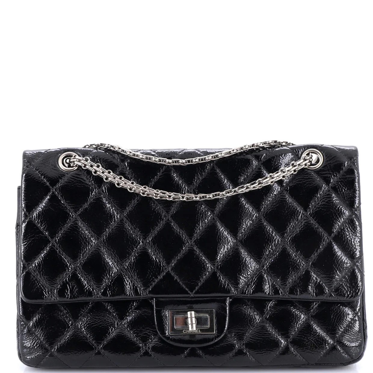 Reissue 2.55 Flap Bag Quilted Patent Caviar 226 - Deep Luxury