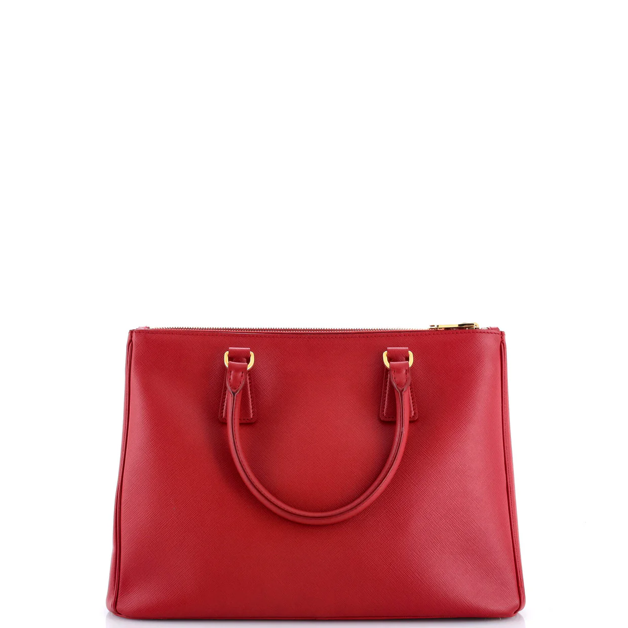 Double Zip Lux Tote Saffiano Leather Medium - Deep Luxury