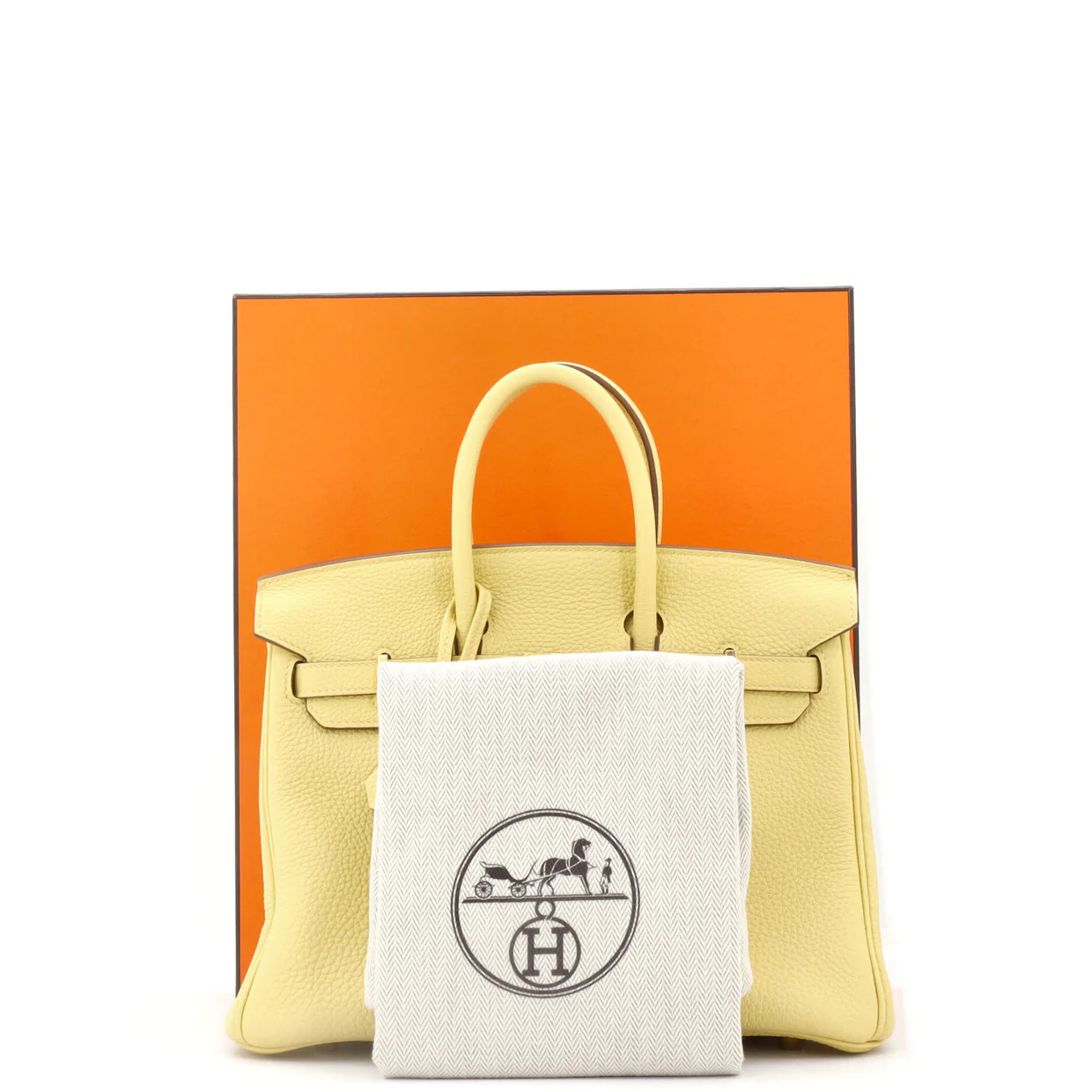 Birkin Handbag Jaune Poussin Togo with Gold Hardware 25 - Deep Luxury