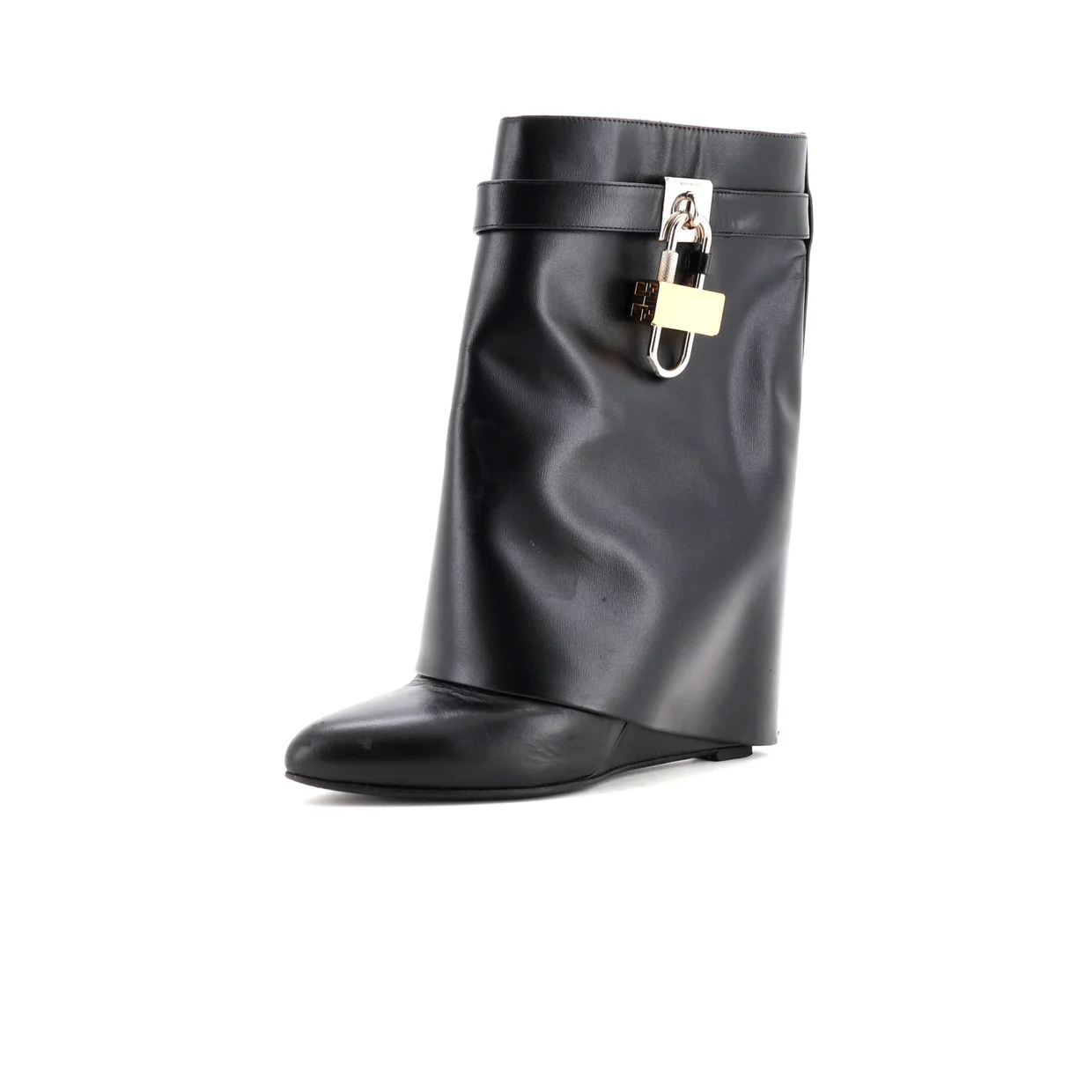 Women's Shark Lock Pant Boots Leather - Deep Luxury