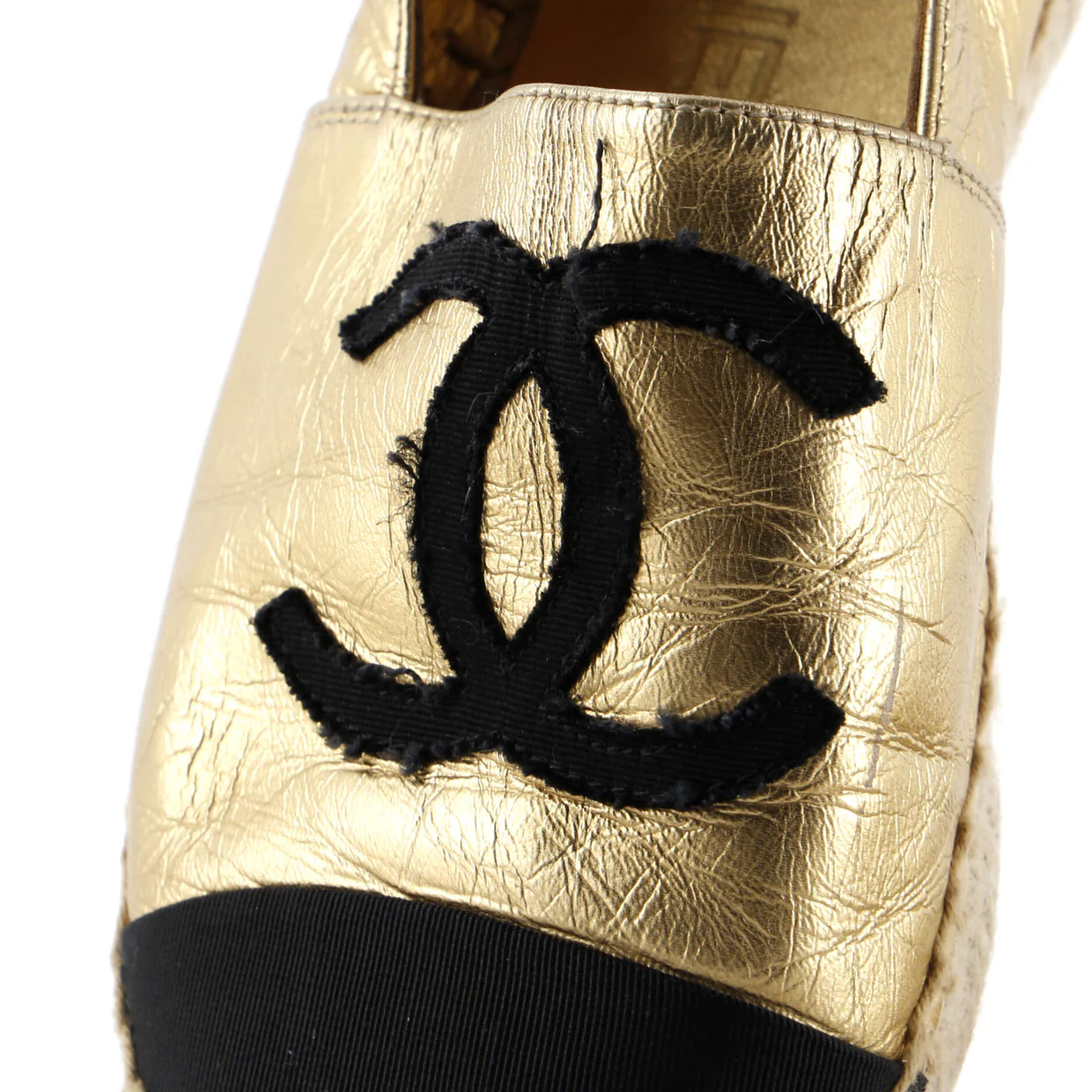 Women's CC Cap Toe Espadrilles Leather - Deep Luxury