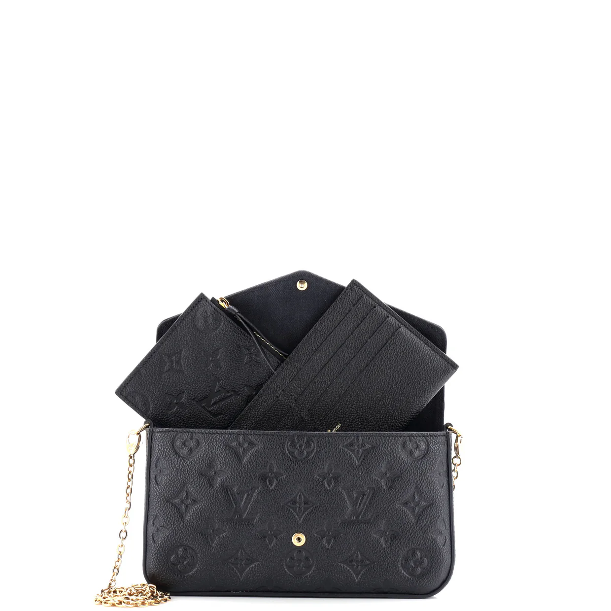 Felicie Pochette Monogram Empreinte Leather - Deep Luxury