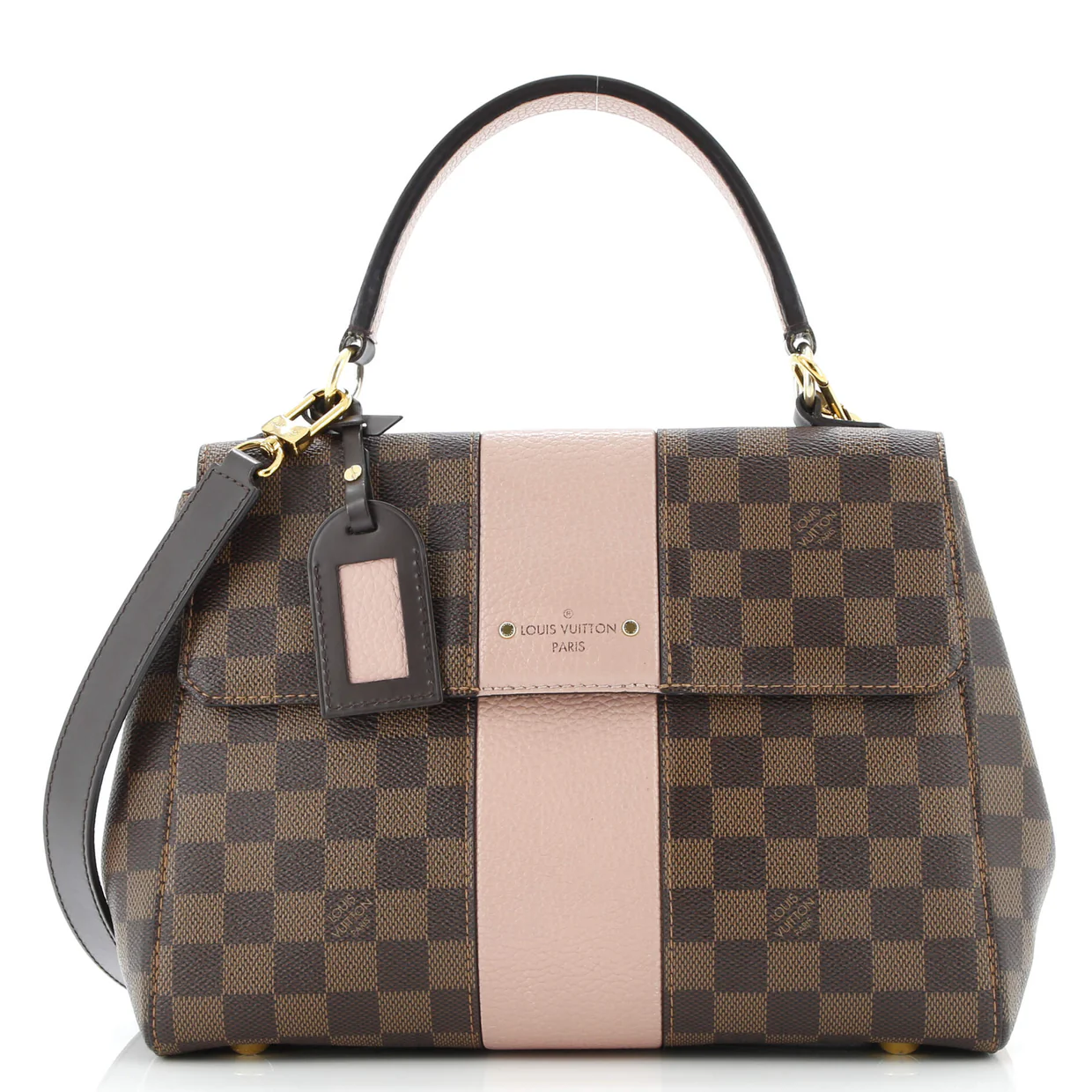Bond Street Handbag Damier with Leather MM - Deep Luxury