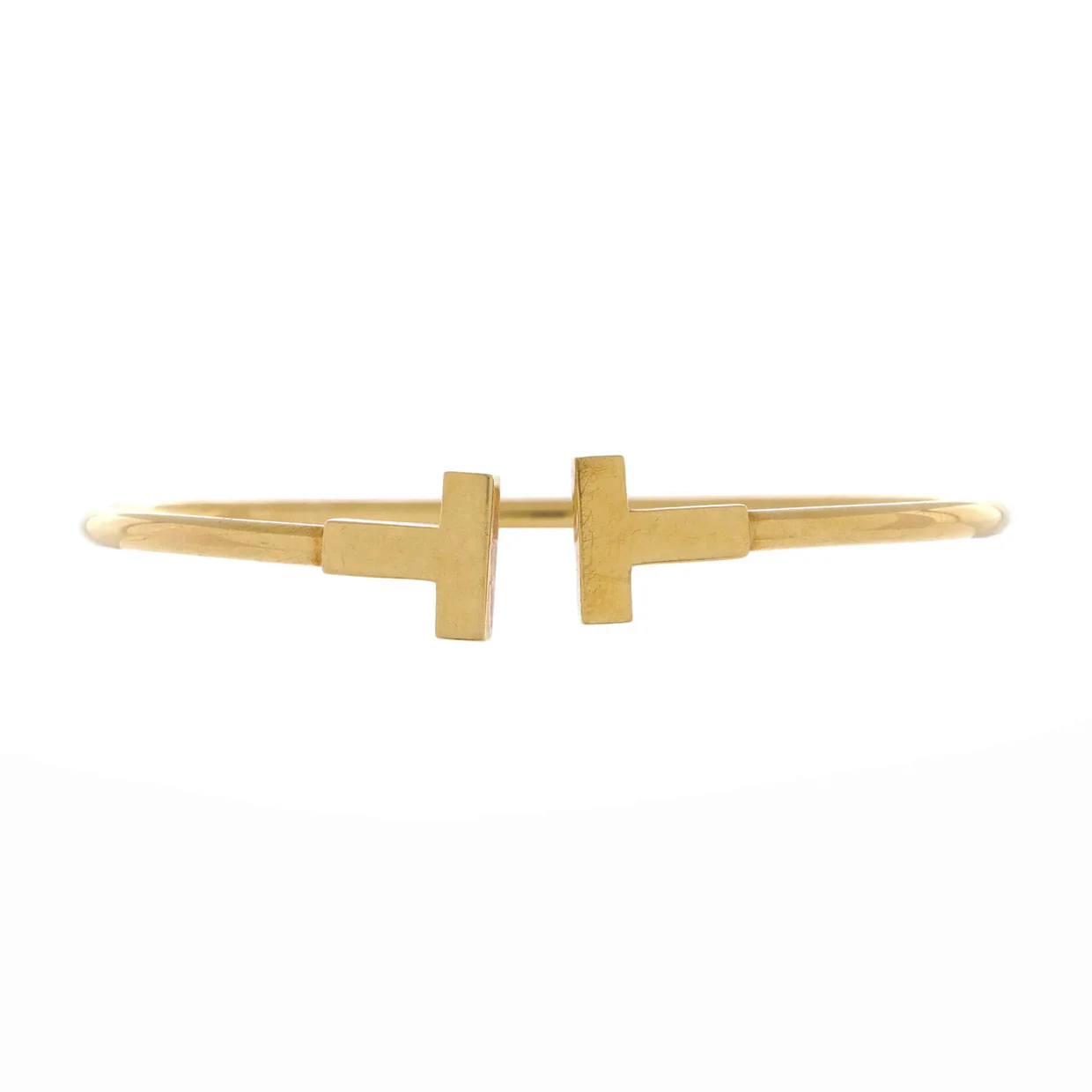 T Wire Bracelet 18K Yellow Gold Narrow - Deep Luxury