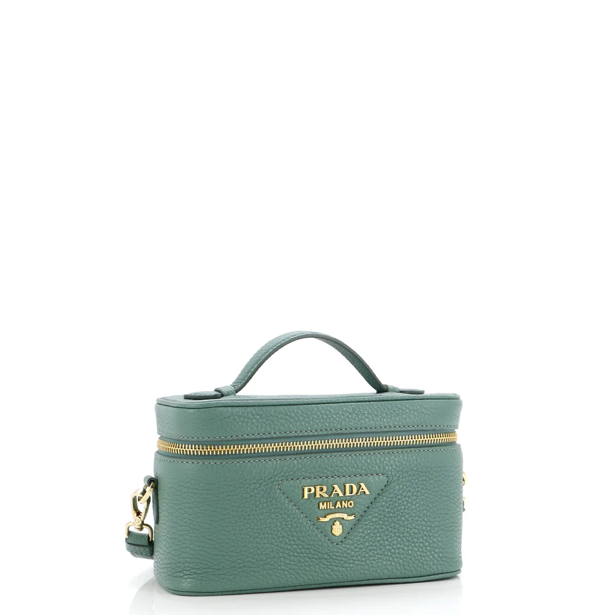 Convertible Top Handle Vanity Shoulder Bag Vitello Daino Mini - Deep Luxury