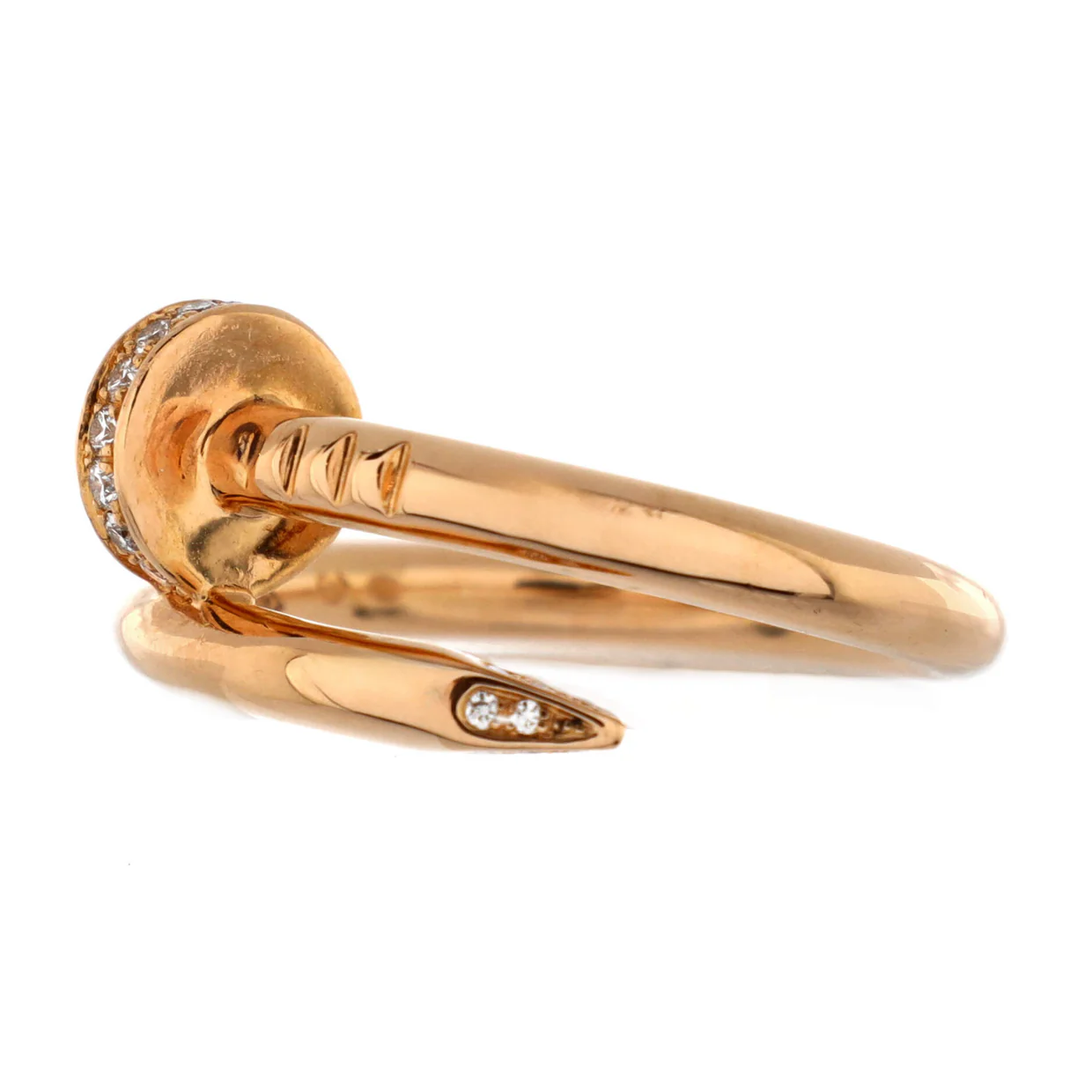Juste un Clou Ring 18K Rose Gold and Diamonds - Deep Luxury