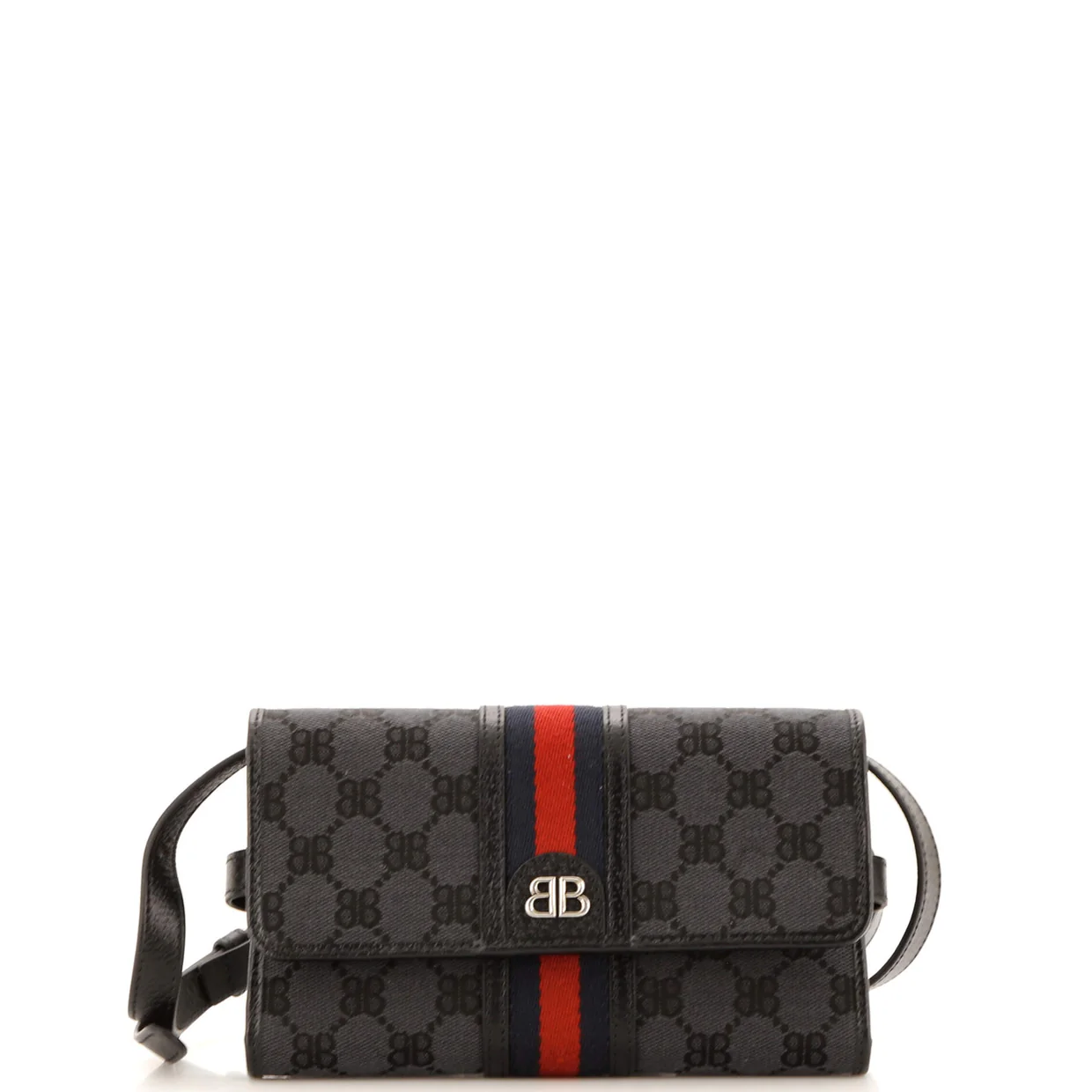 x Gucci The Hacker Wallet on Strap BB Coated Canvas - Deep Luxury
