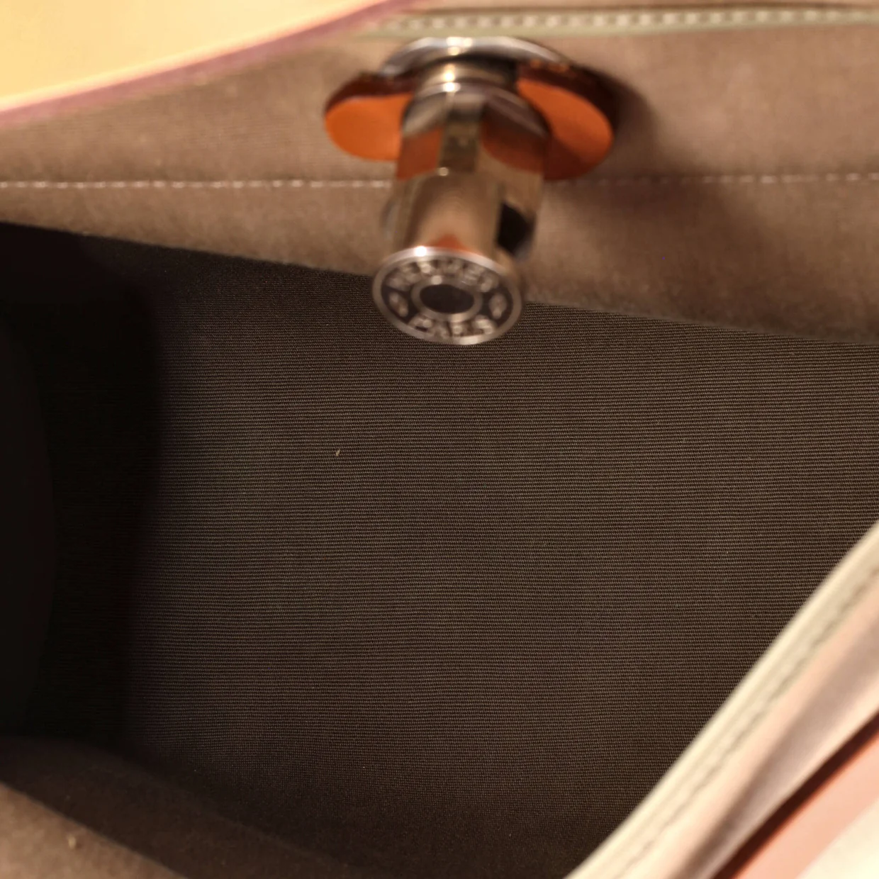 Herbag Zip Leather and Toile 31 - Deep Luxury