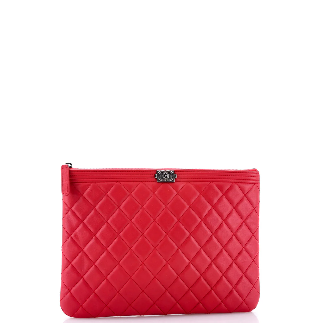 Boy O Case Clutch Quilted Lambskin Medium - Deep Luxury