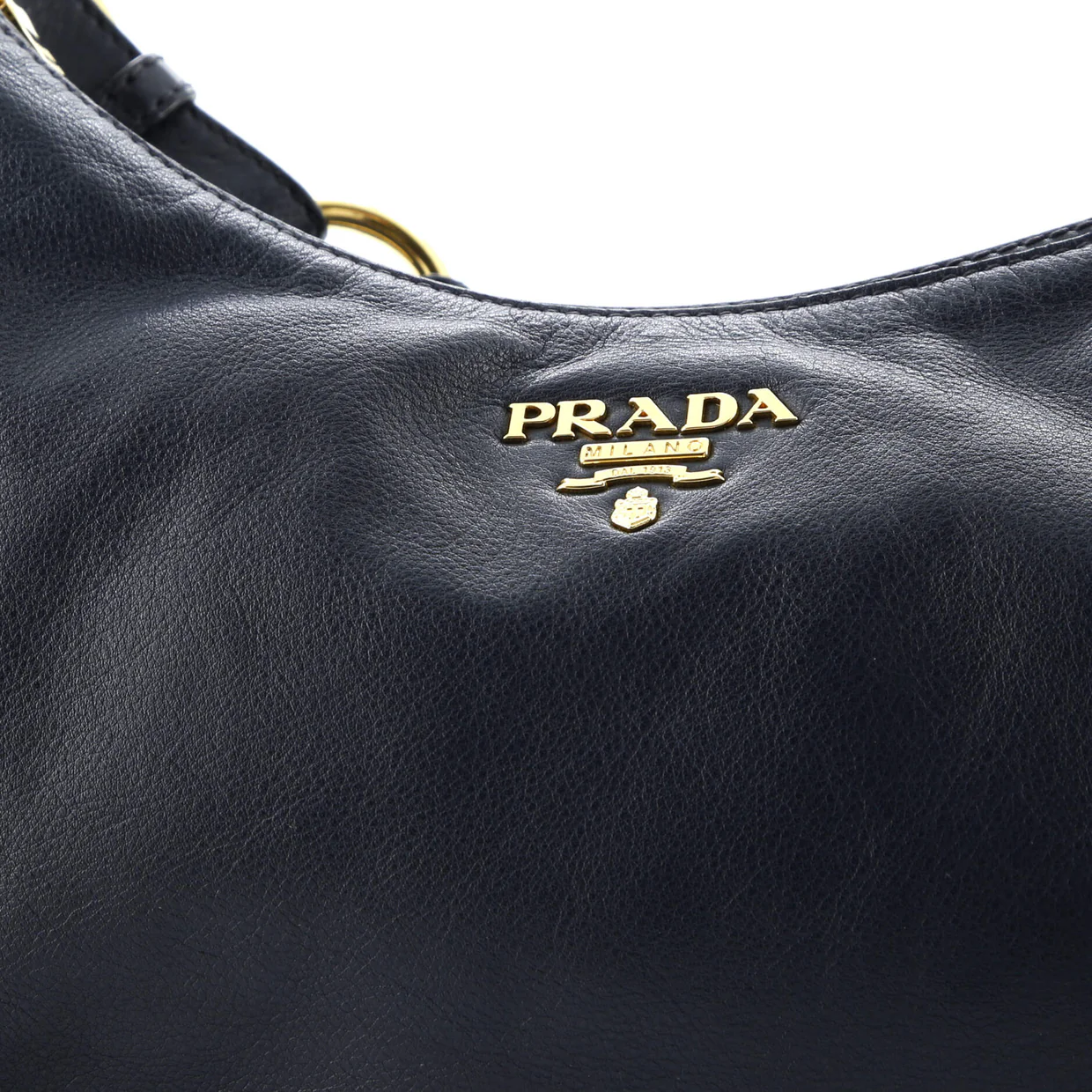 Zip Top Hobo Vitello Daino Medium - Deep Luxury