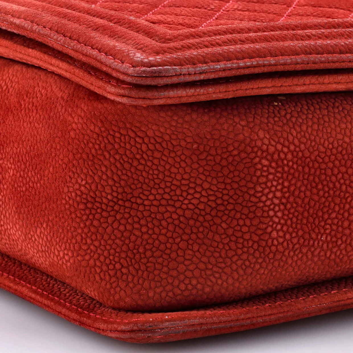 Boy Flap Bag Quilted Matte Caviar Large - Deep Luxury