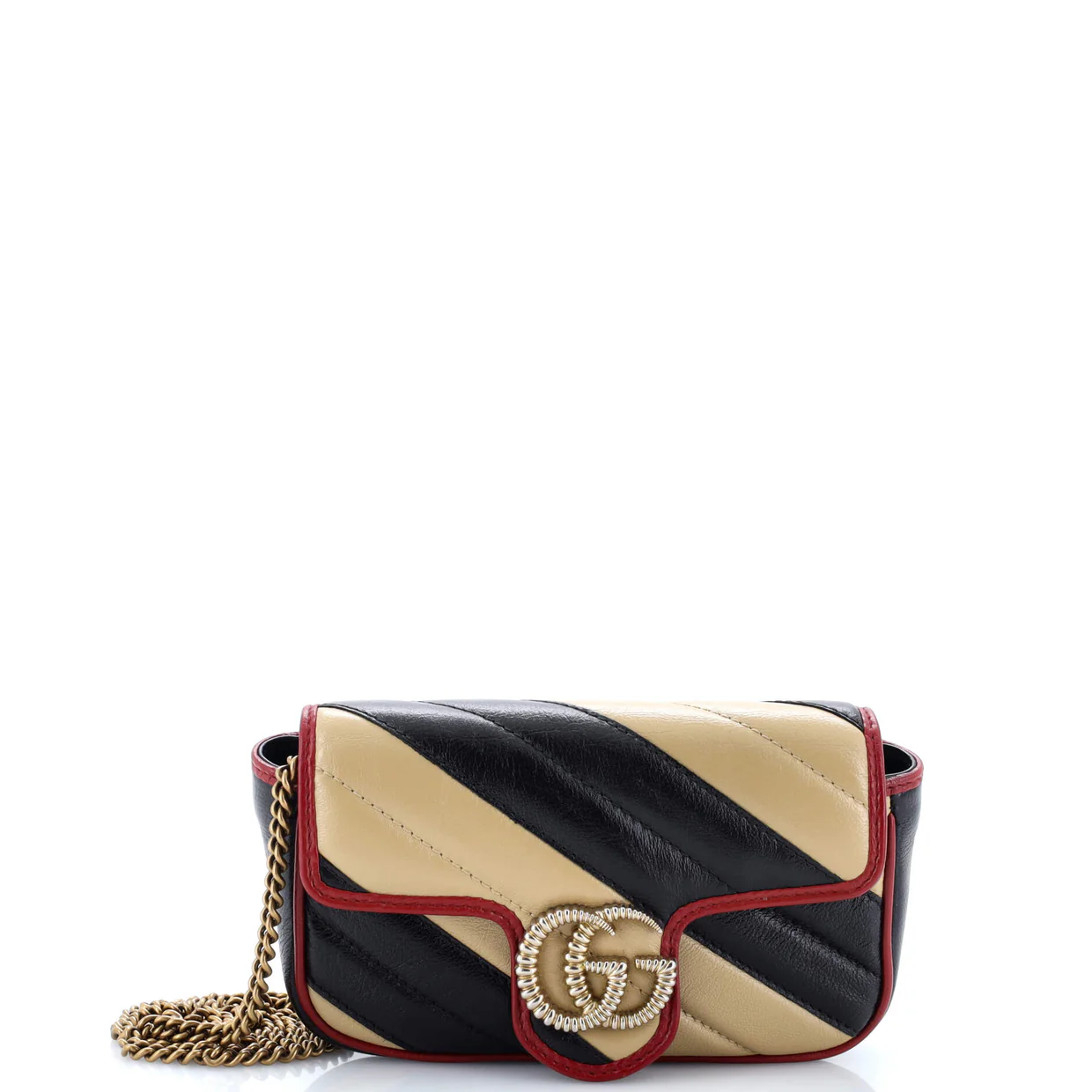 GG Marmont Flap Bag Diagonal Quilted Leather Super Mini - Deep Luxury