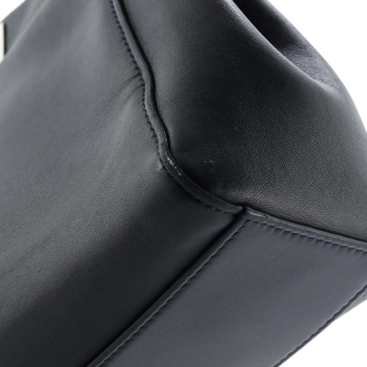 Peekaboo Bag Leather with Python Mini - Deep Luxury