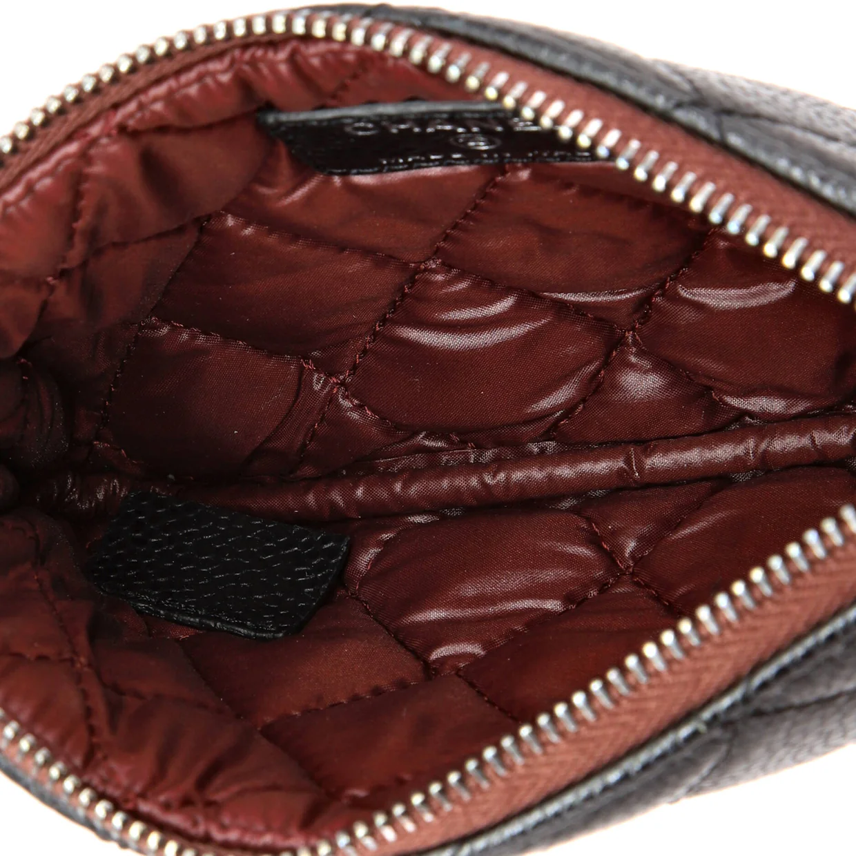 Classic O Case Pouch Quilted Caviar Mini - Deep Luxury