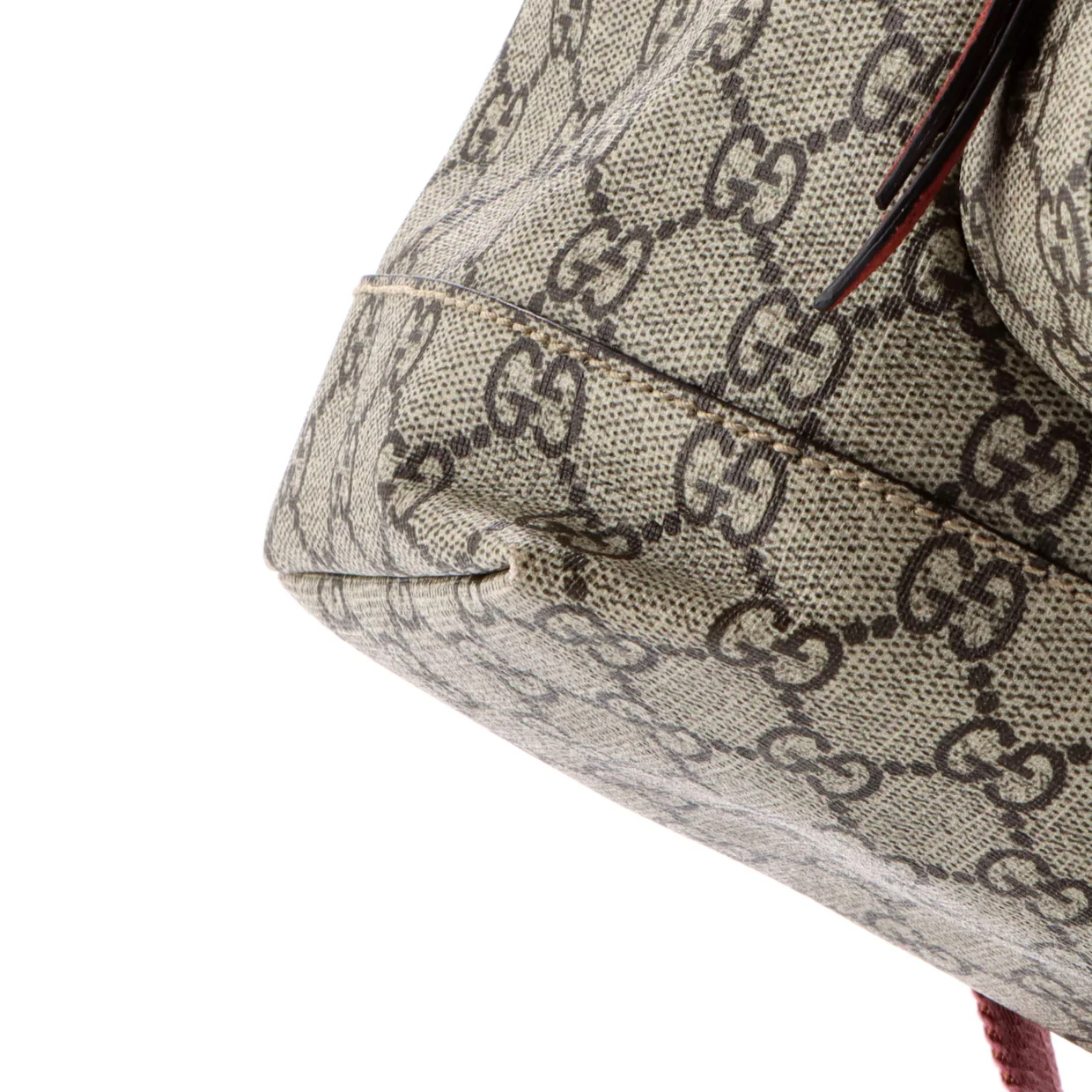 Buckle Backpack Blooms Print GG Coated Canvas Medium - Deep Luxury