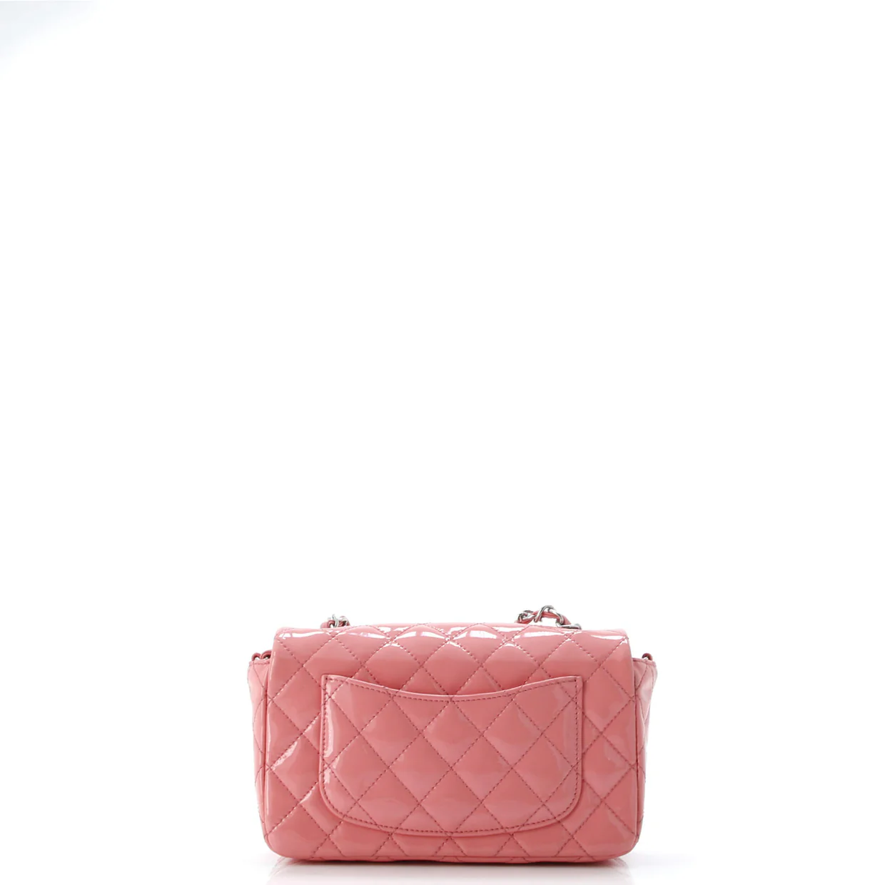 Classic Single Flap Bag Quilted Patent Mini - Deep Luxury