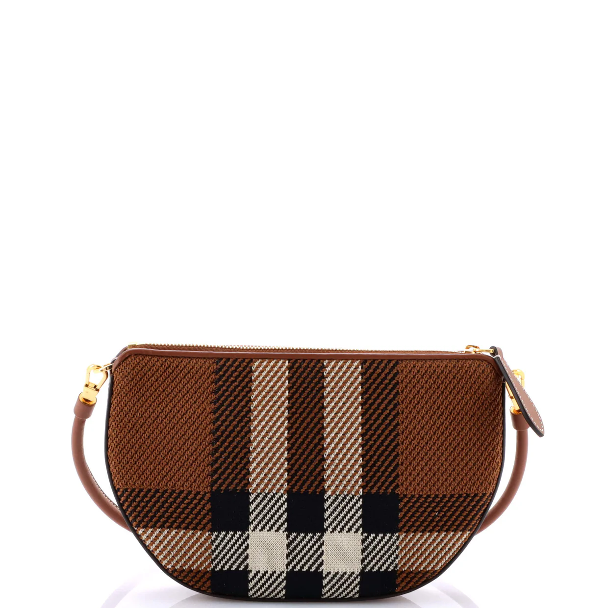 Olympia Pouch Shoulder Bag Knitted Check - Deep Luxury