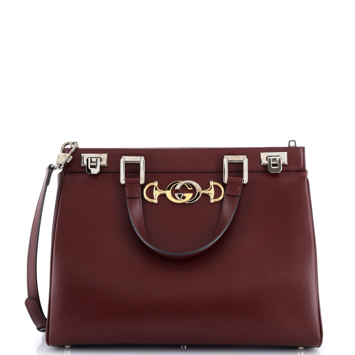 Zumi Top Handle Bag Leather Medium - Deep Luxury