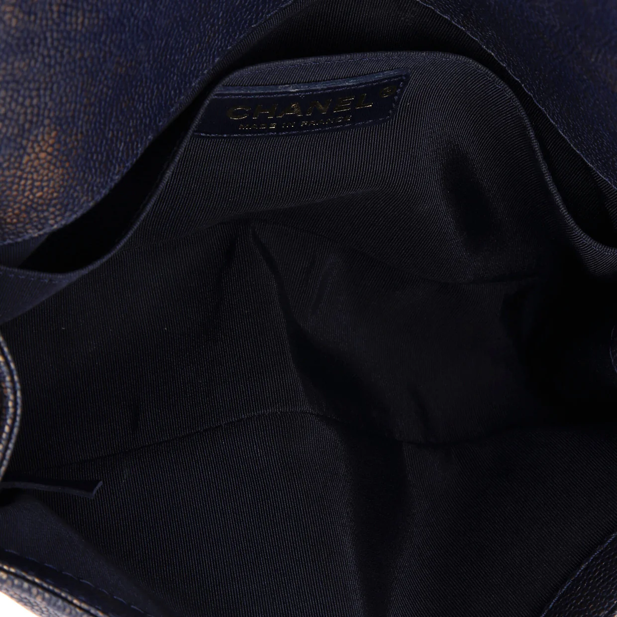 Braided Boy Flap Bag Patinated Chevron Caviar Old Medium - Deep Luxury