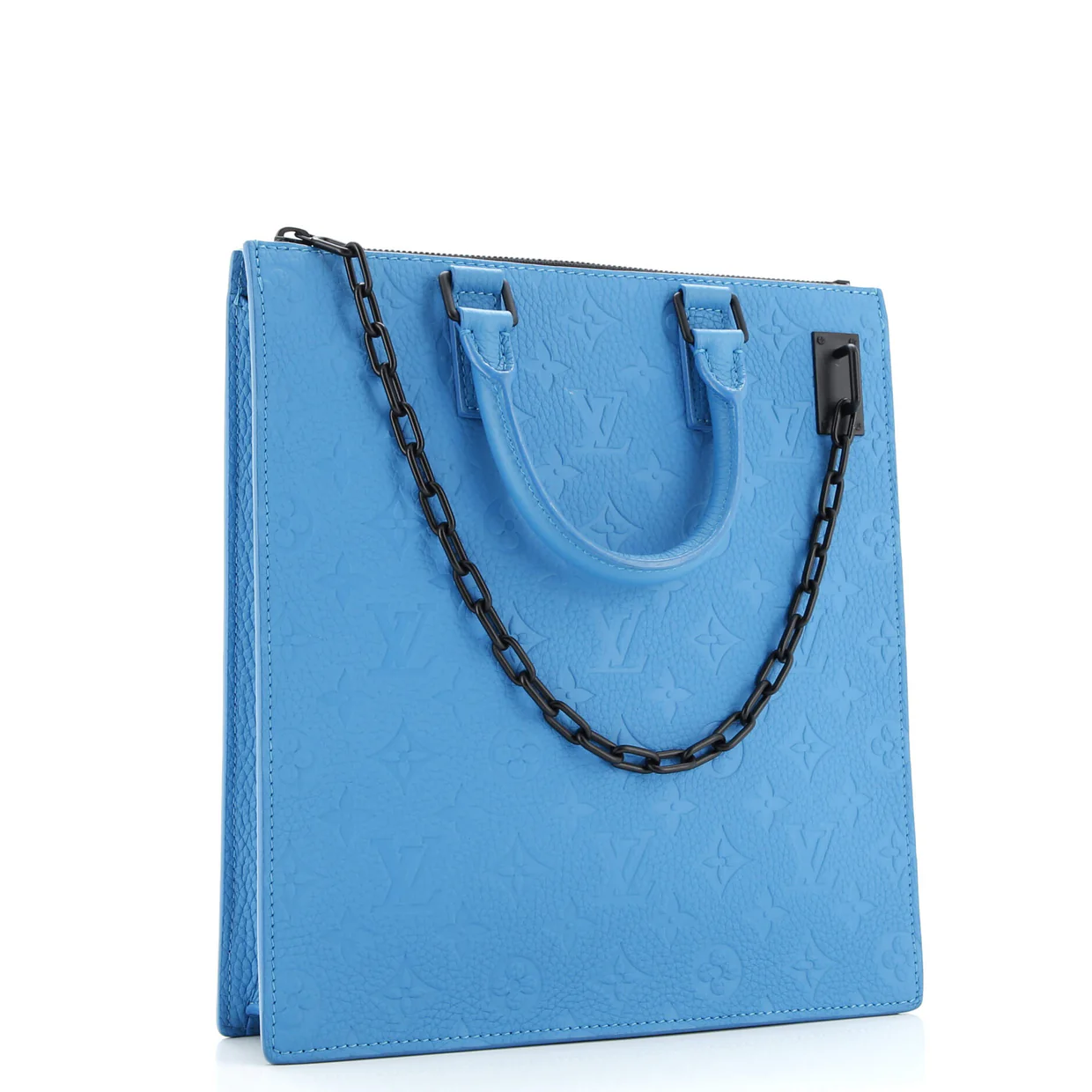 Sac Plat Messenger Bag Monogram Taurillon Leather - Deep Luxury