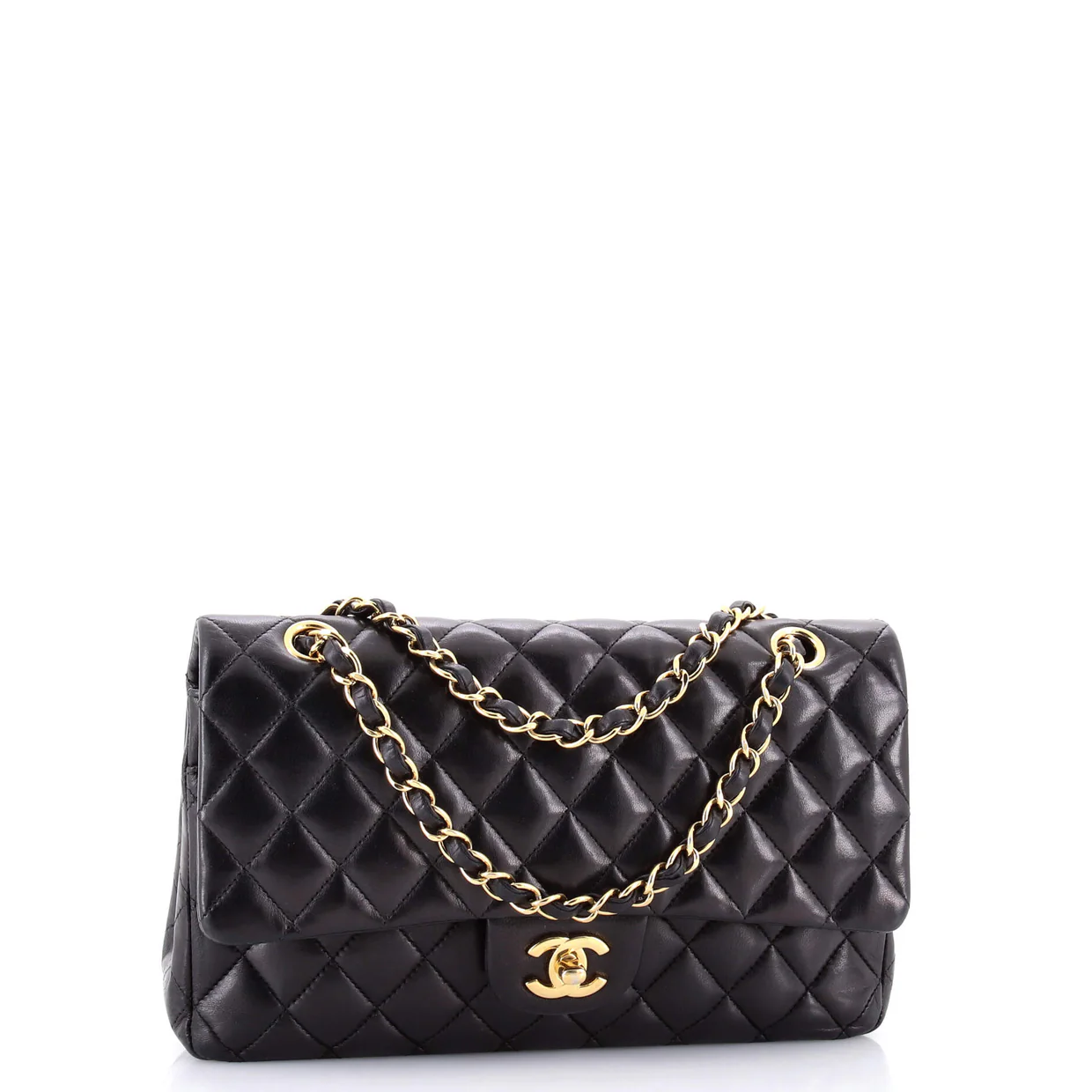 Classic Double Flap Bag Quilted Lambskin Medium - Deep Luxury