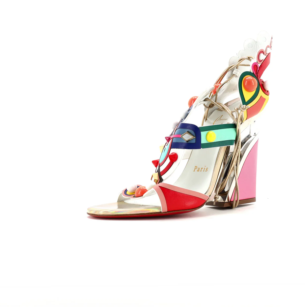 Womens Papagaya Levita Wedge Sandals Leather - Deep Luxury