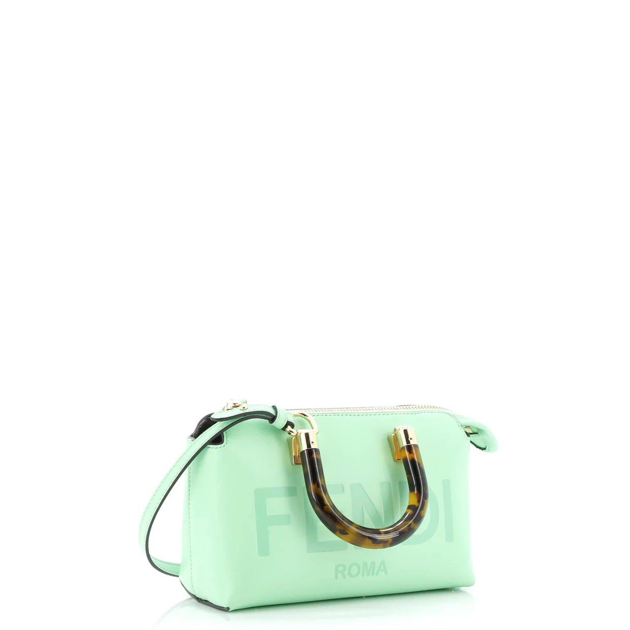 Logo By The Way Top Handle Bag Embossed Leather Mini - Deep Luxury