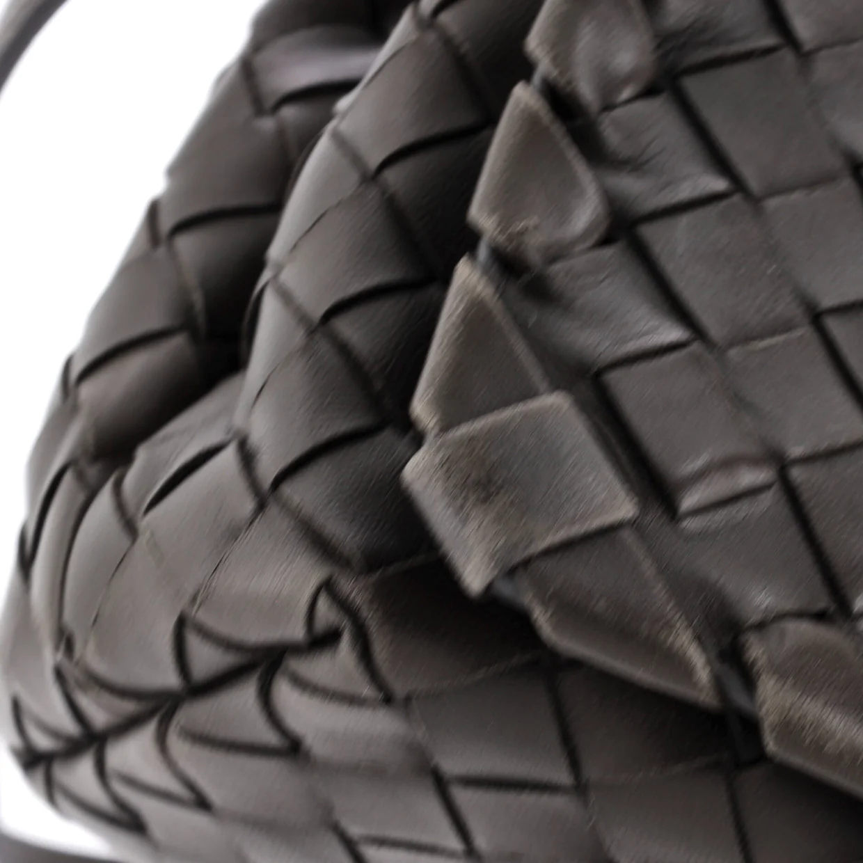 Full Flap Crossbody Bag Intrecciato Leather Small - Deep Luxury