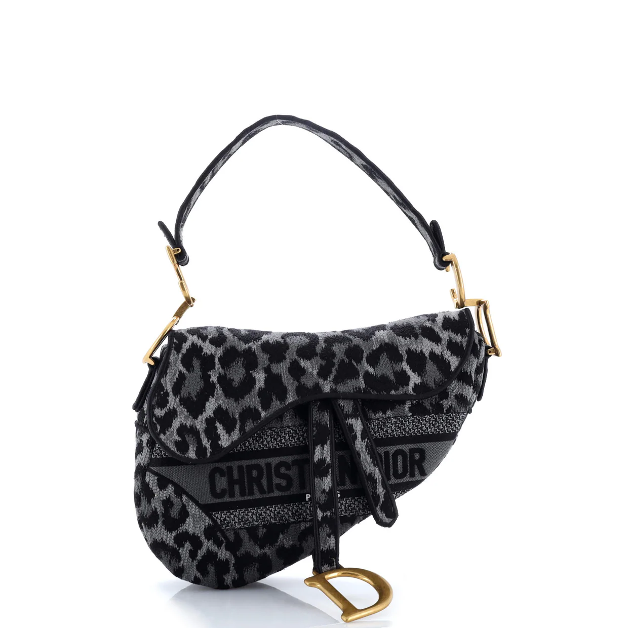 Saddle Handbag Mizza Embroidered Canvas Medium - Deep Luxury
