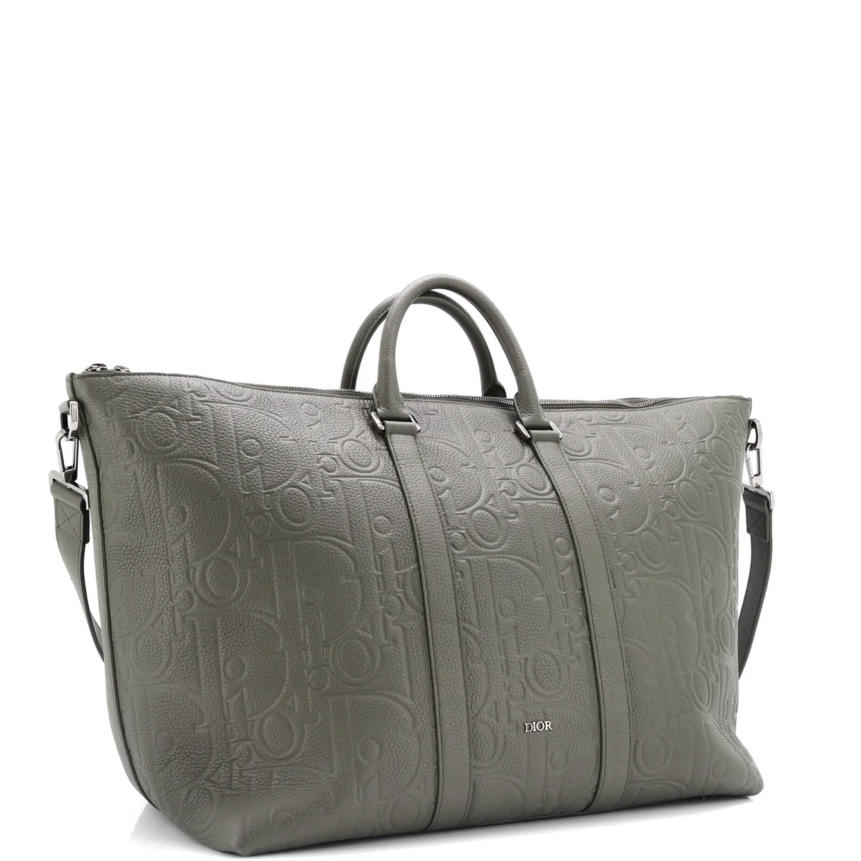 Weekender Convertible Tote Maxi Oblique Embossed Leather 40 - Deep Luxury