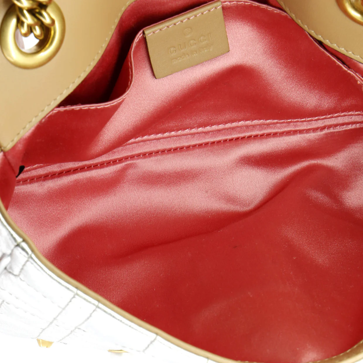 Pearly GG Marmont Flap Bag Embellished Matelasse Leather Mini - Deep Luxury